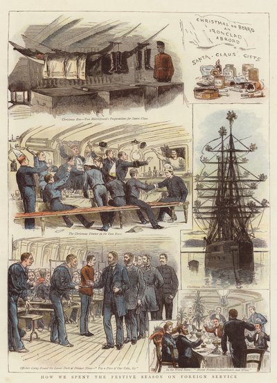 Sådan brugte vi højtiden på udenrigstjenesten (farve litho) af English School