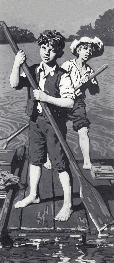 Huckleberry Finn og Tom Sawyer af English School
