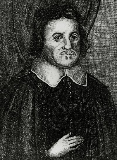 Hugh Peters, trykt af Peter Cole, ca.1655 af English School