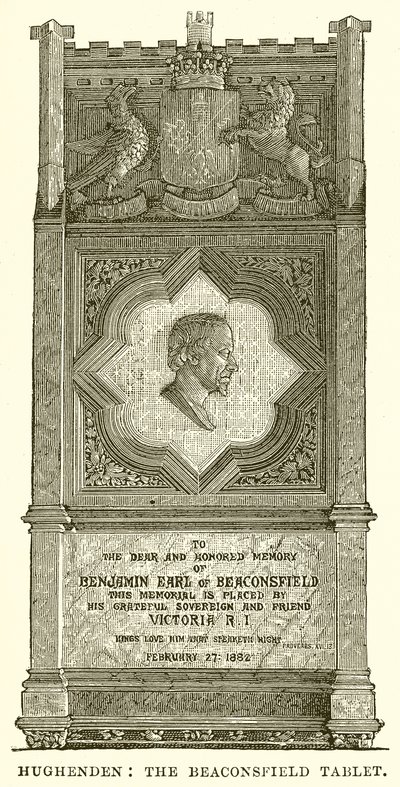 Hughenden: The Beaconsfield Tablet af English School