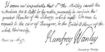 Humphrey Wanley af English School
