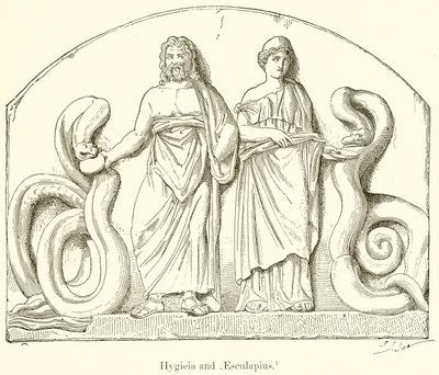 Hygieia og Aesculapius af English School
