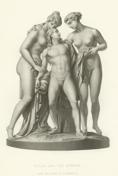 Hylas og nymferne af English School