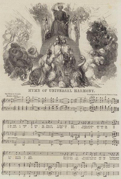 Hymne of Universal Harmony (gravering) af English School