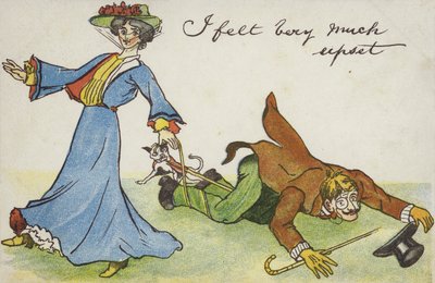 Jeg føler mig meget ked af det (farvelitografi) af English School