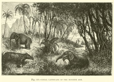 Ideal Landscape of the Miocene Age  af English School
