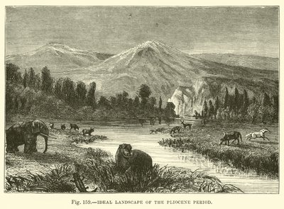 Ideal Landscape of the Pliocene Period  af English School