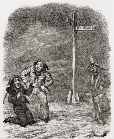 Illustration efter George Cruikshank til digtet 