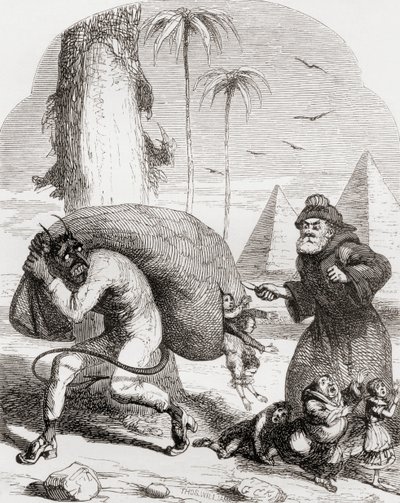 Illustration efter George Cruikshank til digtet 