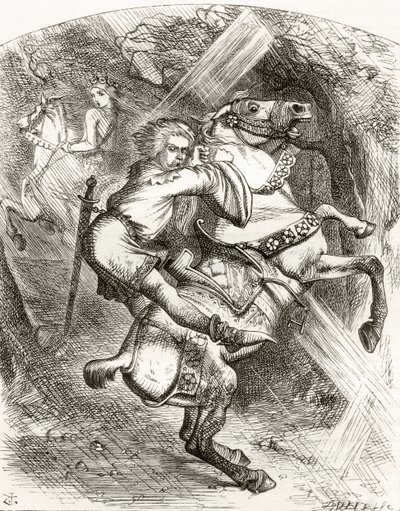Illustration efter J. Tenniel til digtet 