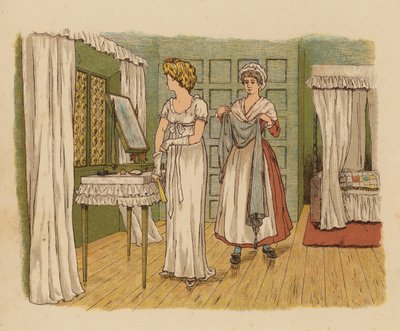 Illustration til Dreams, Dances, and Disappointments (farvelitografi) af English School