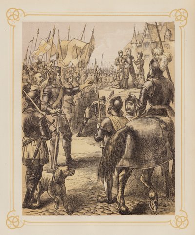 Illustration til John Bunyans Holy War (litografi) af English School