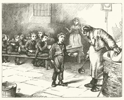 Illustration til Oliver Twist (gravering) af English School