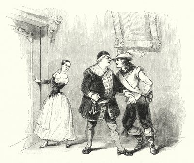 Illustration til Barberen i Sevilla af Rossini (gravering) af English School