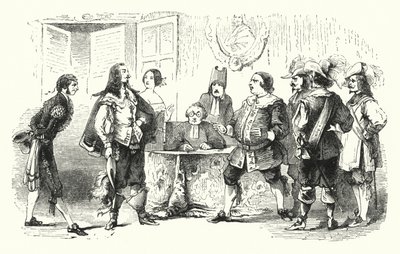 Illustration til Barberen i Sevilla af Rossini (gravering) af English School