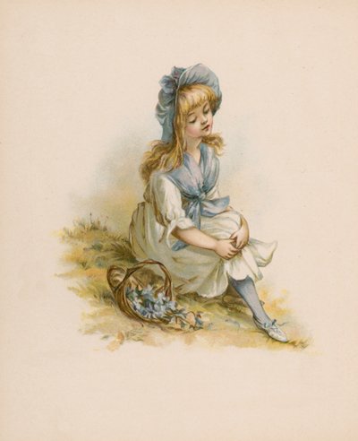 Illustration til The Language of Flowers (chromolitho) af English School