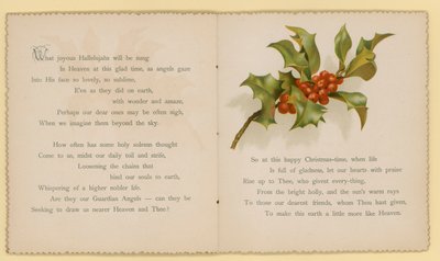 Illustration til Tidings Of Joy af Dora Ross (farvelitografi) af English School