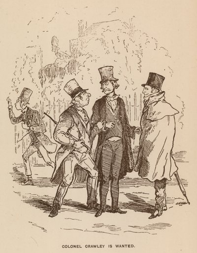 Illustration til Vanity Fair af Thackeray af English School