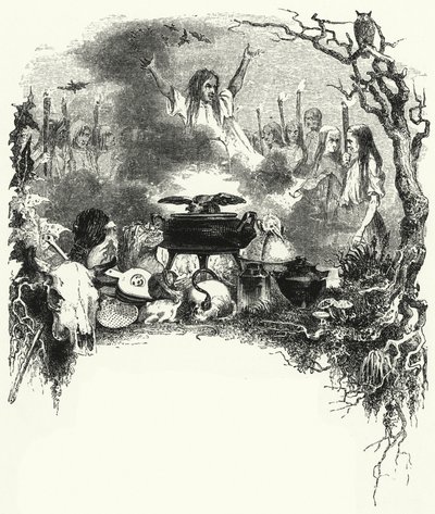 Illustration til balletten, La Sylphide (gravering) af English School