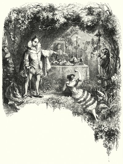 Illustration til balletten, Le Diable boiteux eller Djævelen på to pinde (gravering) af English School
