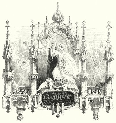 Illustration til operaen La Juive af Fromental Halevy (gravering) af English School