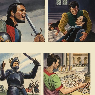 Billeder fra Shakespeare af English School