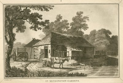 In den Kensington Gardens, London von English School