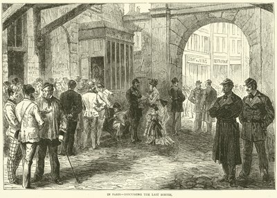 I Paris, diskuterer den sidste sortie, december 1870 af English School