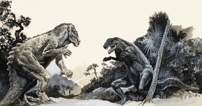 På jagt efter dinosaurer af English School