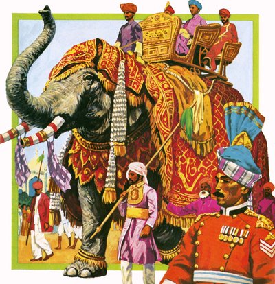 Indisk elefant af English School