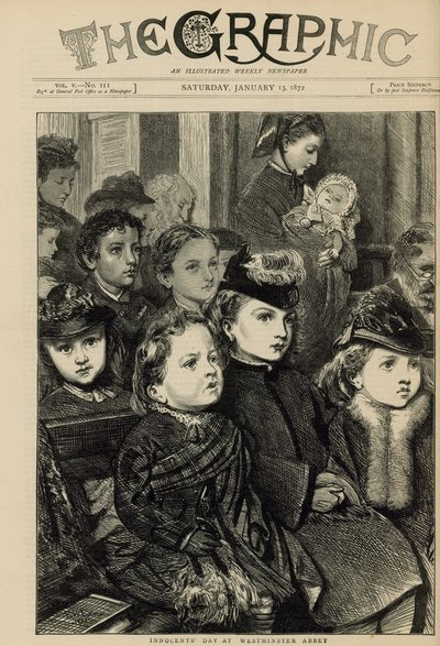 Innocents Day i Westminster Abbey af English School