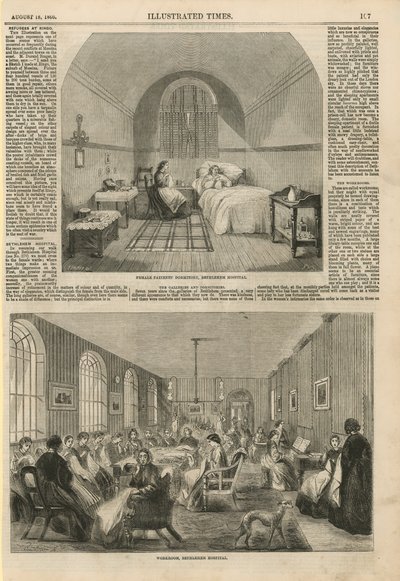 Interiør af Bethlehem Hospital af English School