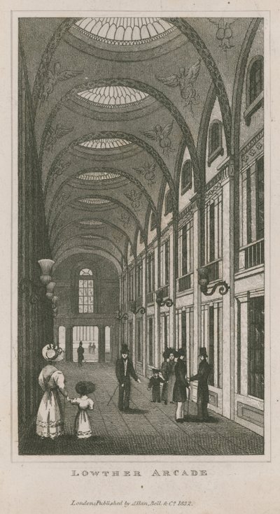 Interiør af Lowther Arcade af English School