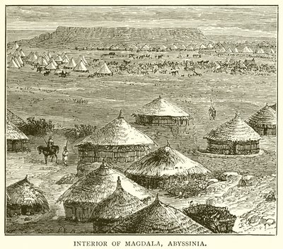 Det indre af Magdala, Abessinien af English School