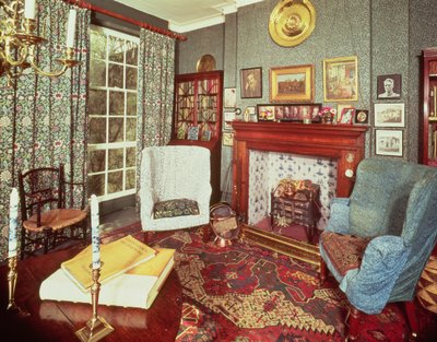 Interiør af No.8 Hammersmith Terrace, bygget c.1735 af English School