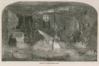 Interiør af et London indlogeringshus af English School