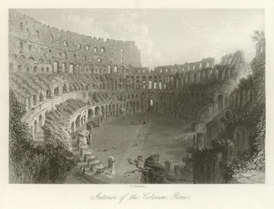 Interiør af Colosseum, Rom af English School