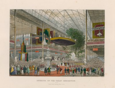 Interiør af den store udstilling, Grant State Opening, 1. maj 1851 af English School
