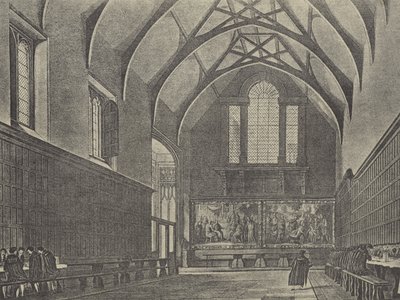 Salens indre, 1816 (dybtryk) af English School
