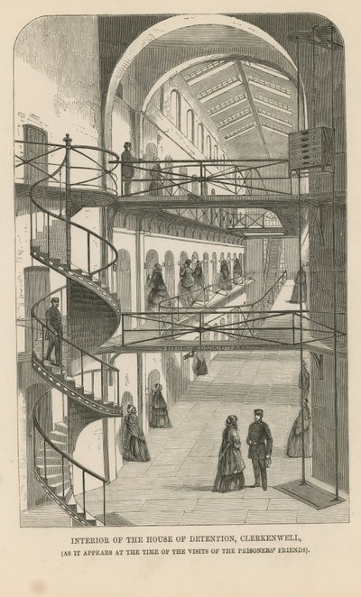 Det indre af arresthuset af English School