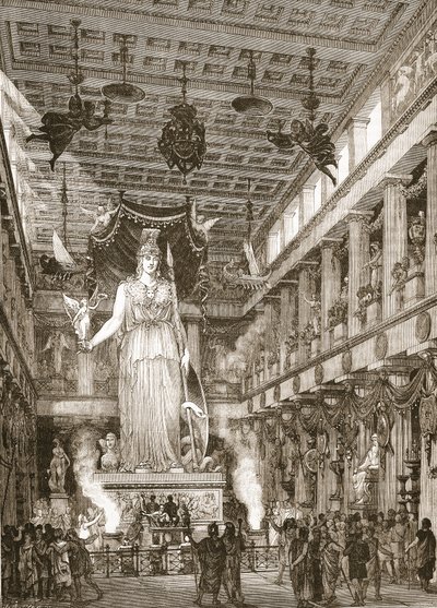 Parthenonets indre, restaureret af English School