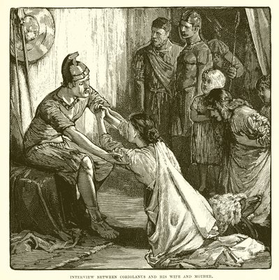 Interview mellem Coriolanus og hans kone og mor af English School