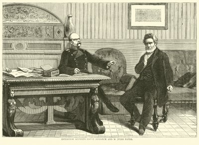 Interview mellem grev Bismarck og M Jules Favre, september 1870 af English School