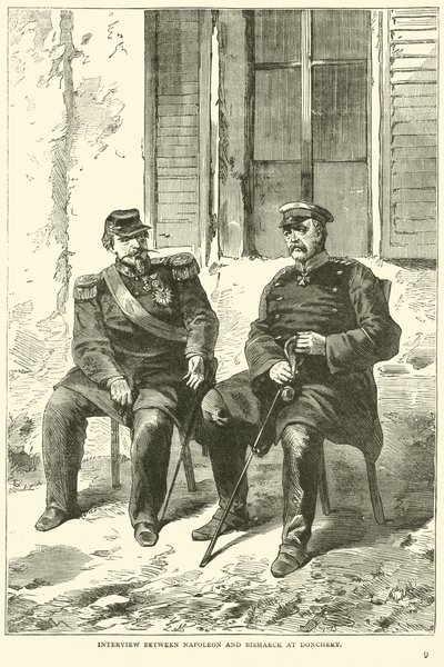 Interview mellem Napoleon og Bismarck i Donchery, september 1870 af English School
