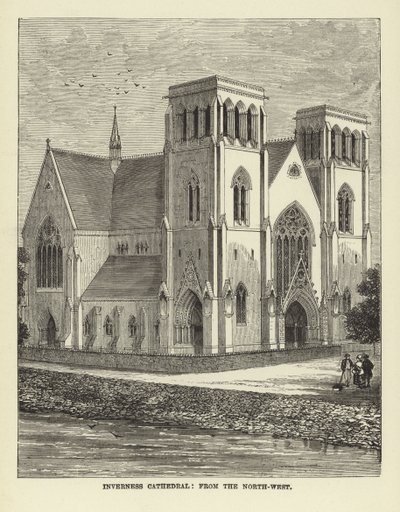 Inverness Cathedral, fra nordvest af English School
