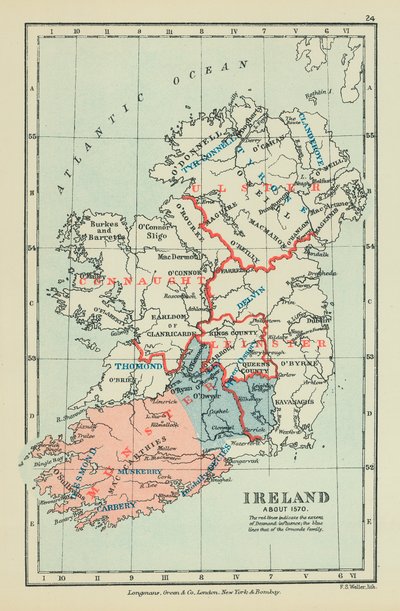 Irland (farvelitografi) af English School