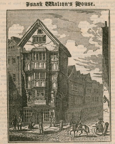 Isaak Waltons House, Fleet Street, London af English School