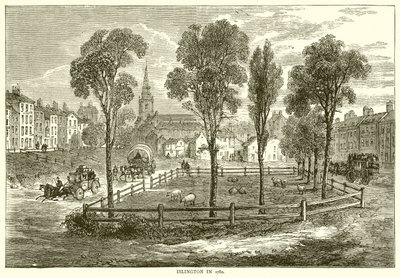 Islington i 1780 af English School