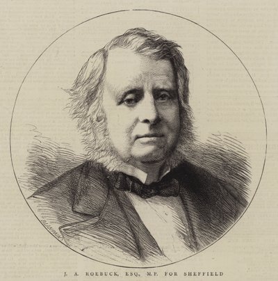 JA Roebuck, Esquire, MP for Sheffield (gravering) af English School
