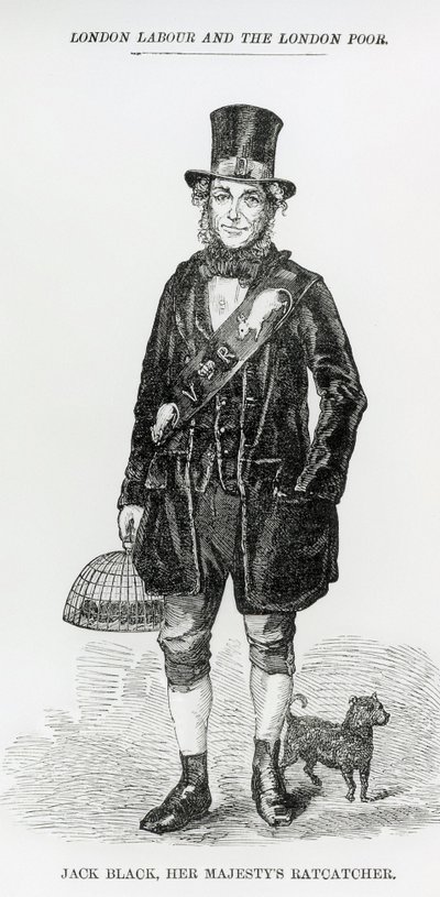 Jack Black, Her Majestys Ratcatcher, ca. 1840 af English School